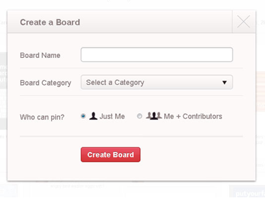 how to Create Board on pinterest
