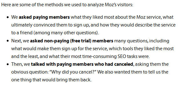 Analysis of Moz Customers