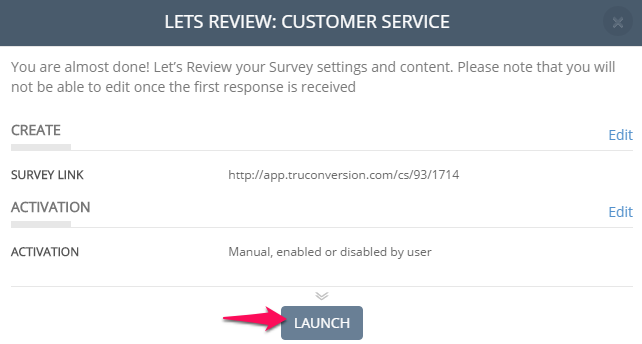 how to create a customer survey using TruConversion